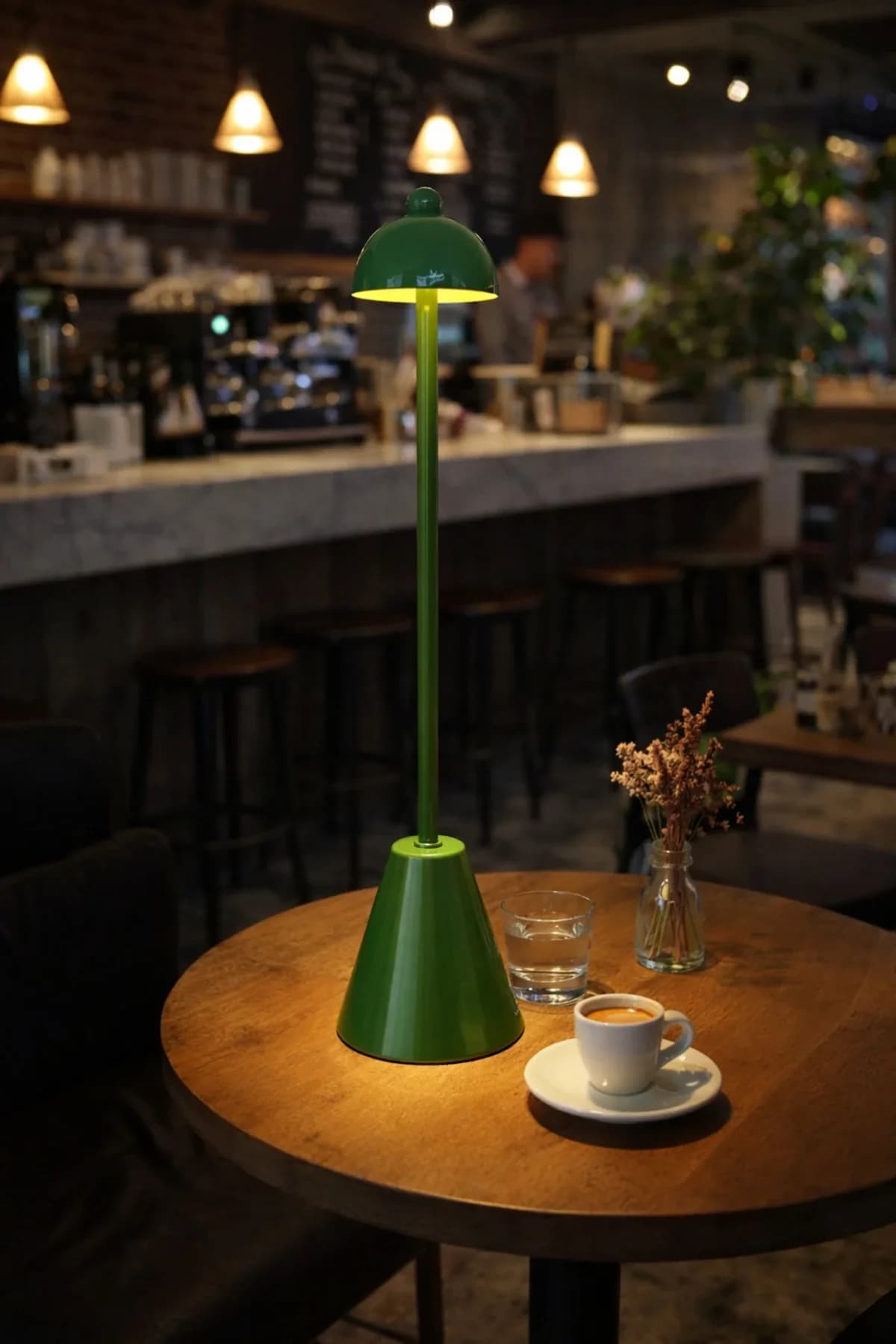 Pilli Vove Bordo Model Masa Lambası Cafe Yatak Odası Salon Abajur