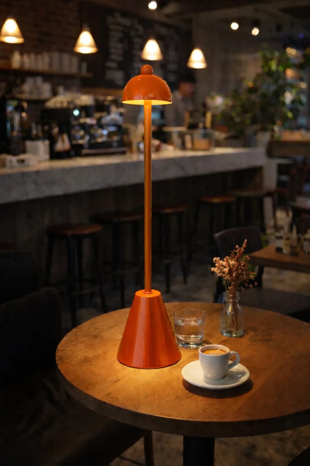 Pilli Vove Bordo Model Masa Lambası Cafe Yatak Odası Salon Abajur