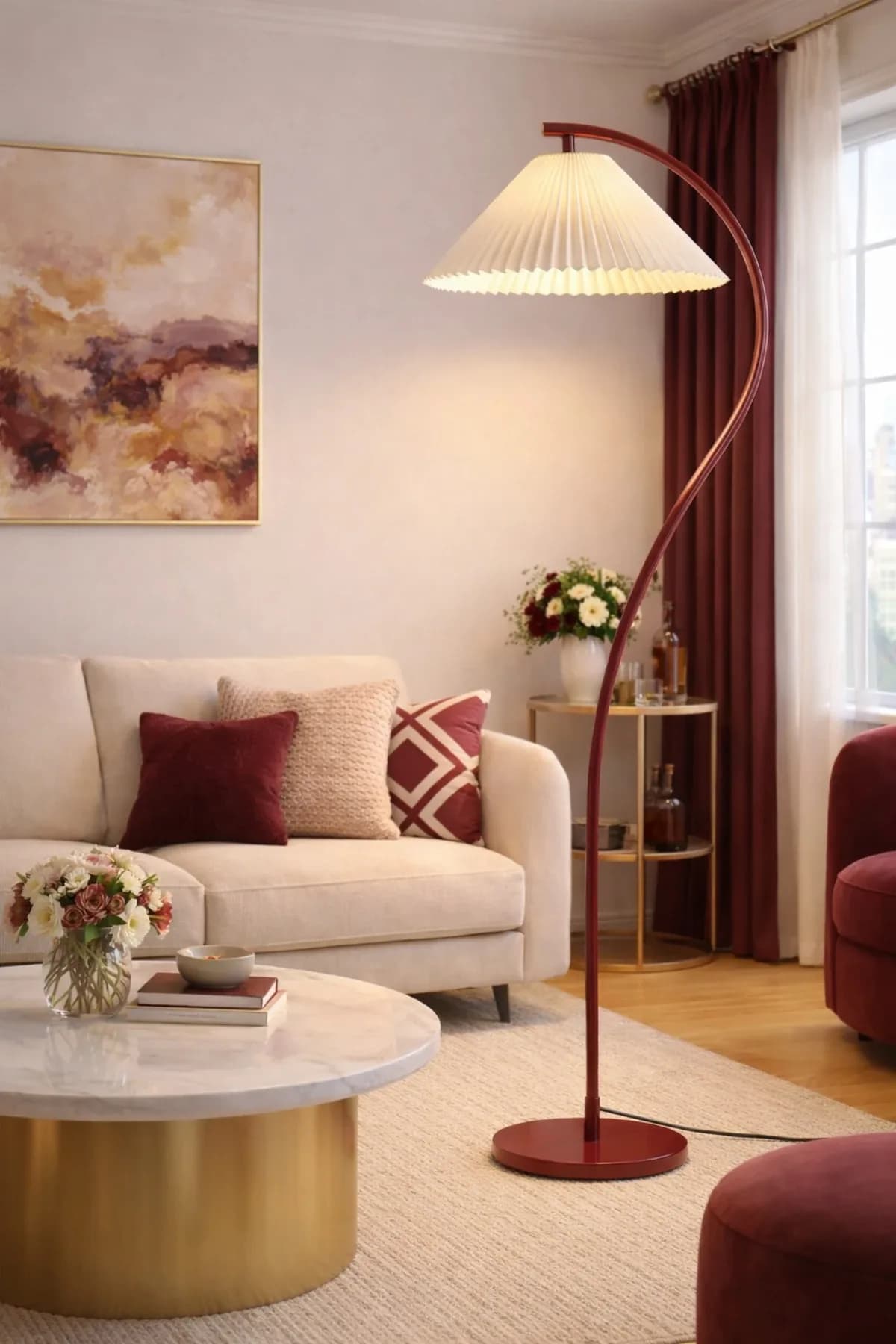 C Lambader Model Umbrella Şapkalı Abajur Salon Yatak Odası Salon Lüks Model