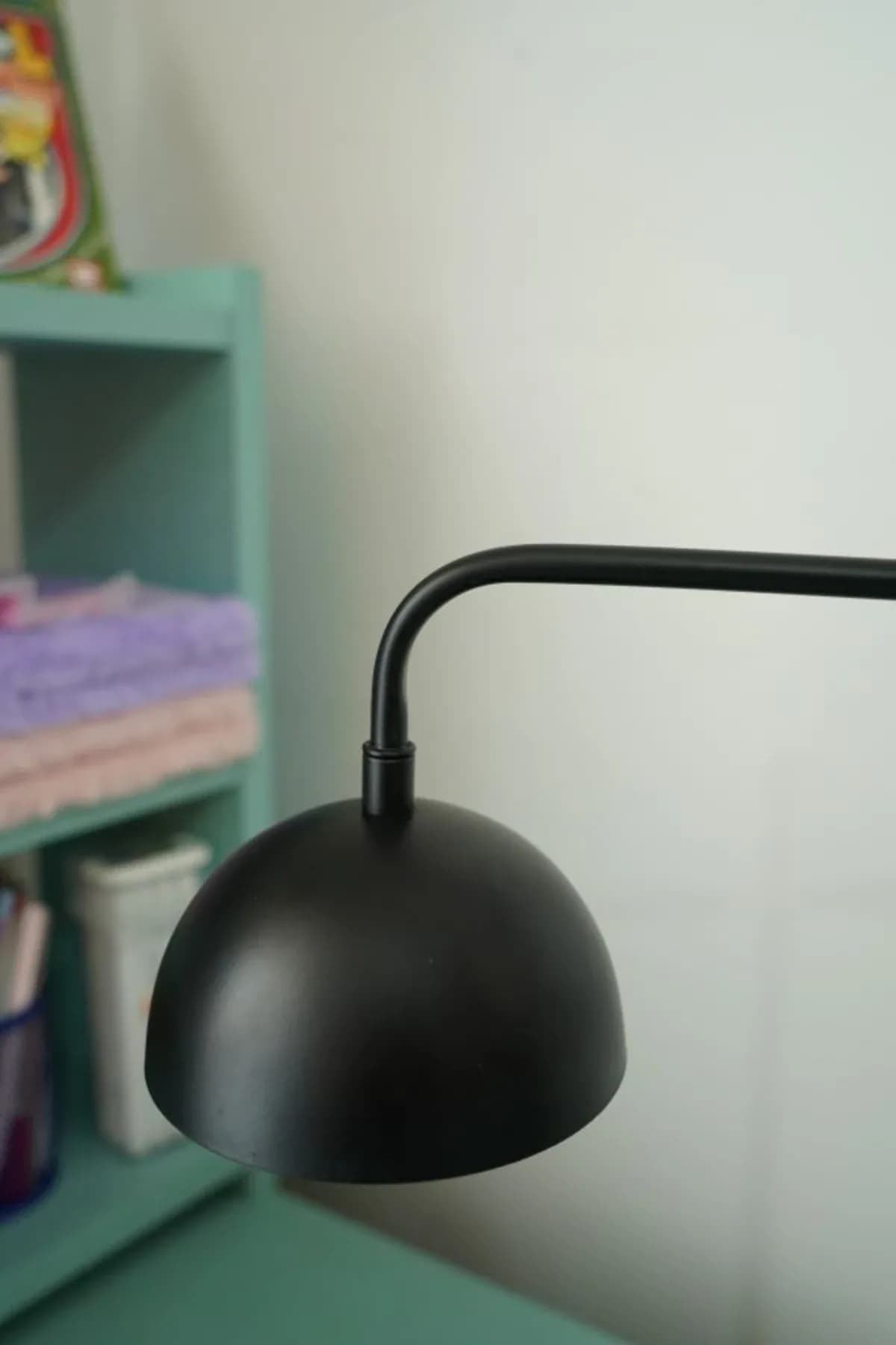 Tasarım Model Siyah Masa Lambası Metal Çalışma Odası Salon Dekoratif Elektrikli Masa Üstü Lamba