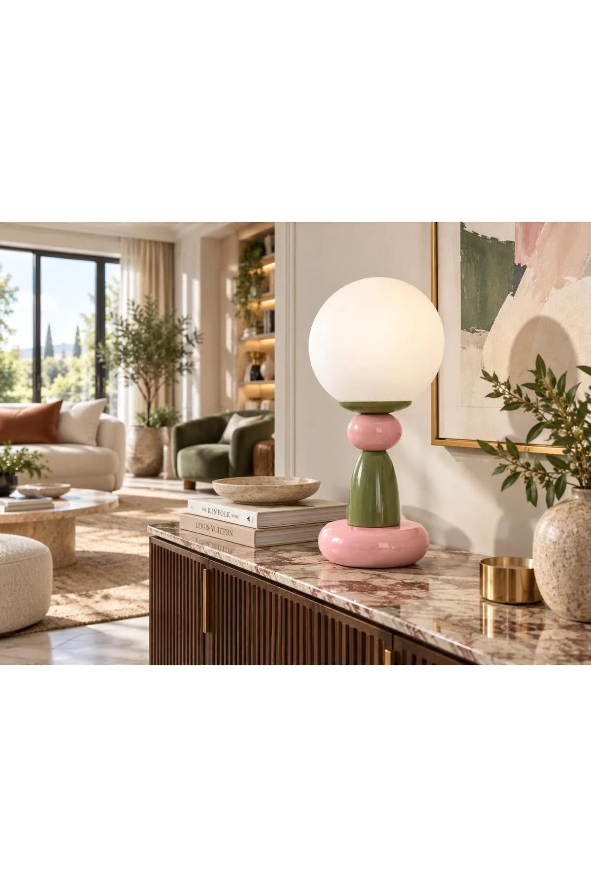 Beyaz Opal Camlı Model Masa Lambası Elektrik Aksanlı Şık Model Abajur Salon Yatak Odası Mimari Masa Lambası