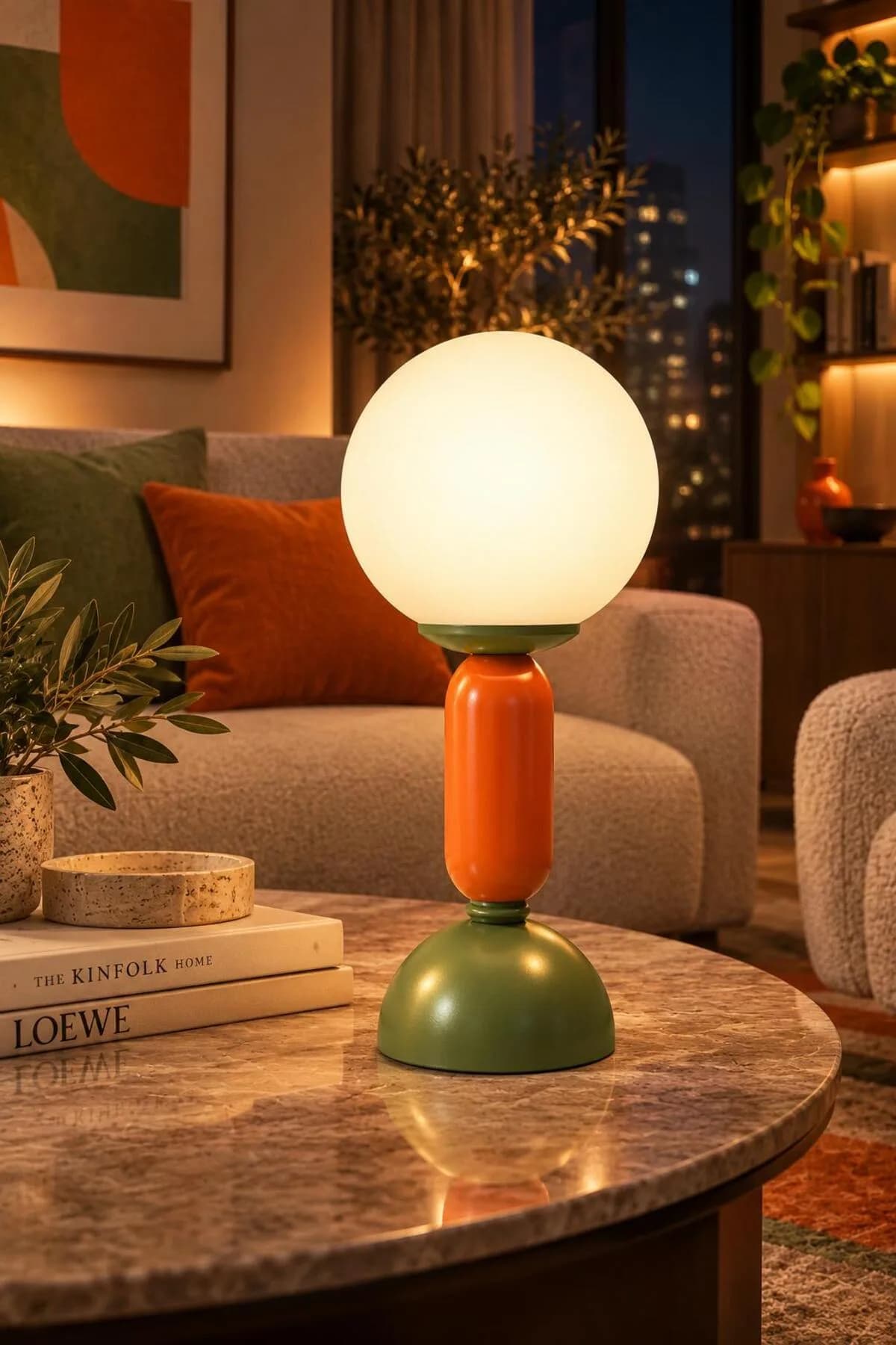 Beyaz Opal Camlı Model Masa Lambası Elektrik Aksanlı Şık Model Abajur Salon Yatak Odası Mimari Masa Lambası