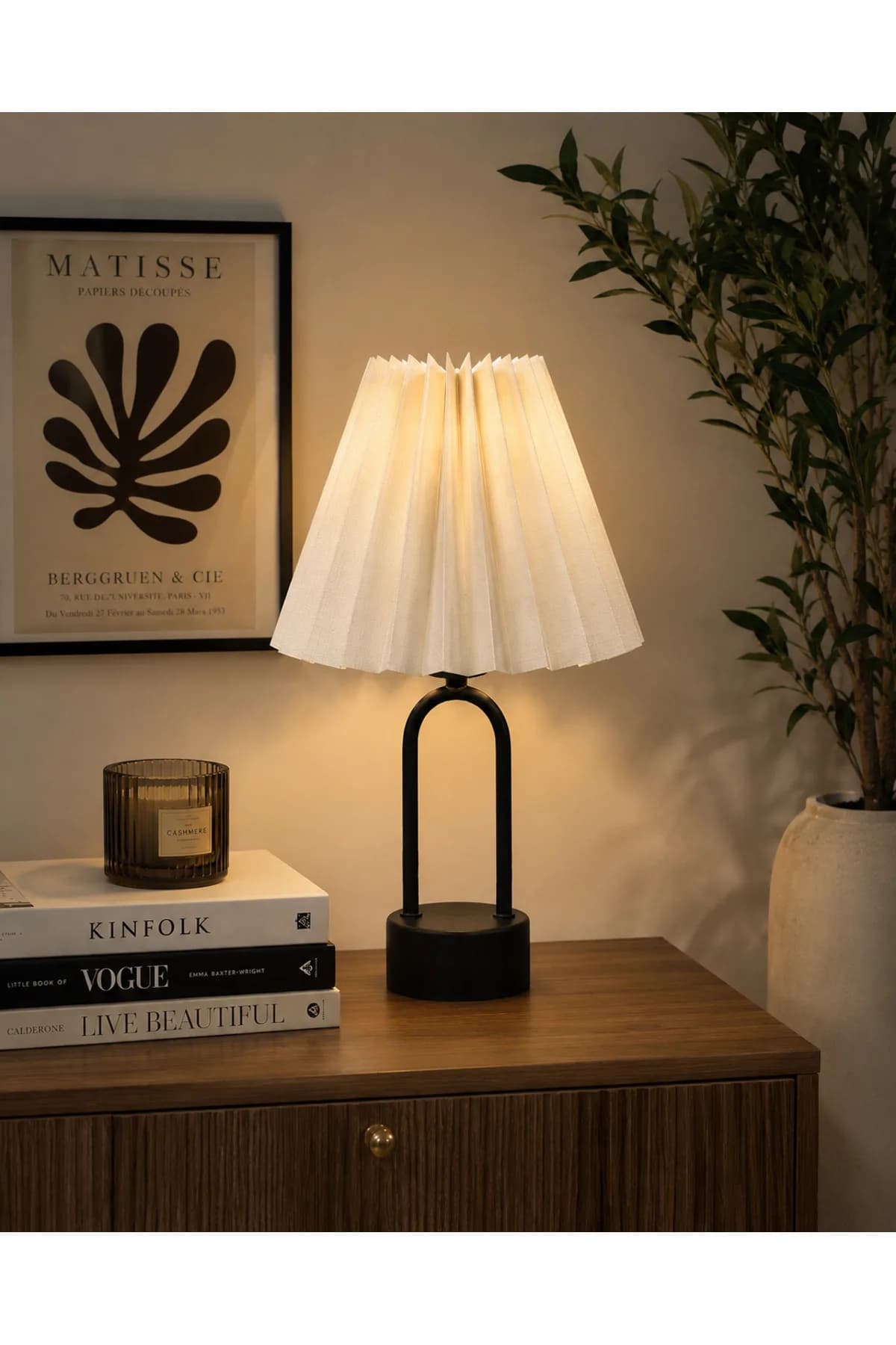 Cava Model Umbrella Abajur Şapkalı Masa Lambası Salon Yatak Odası Elektrikli Abajur