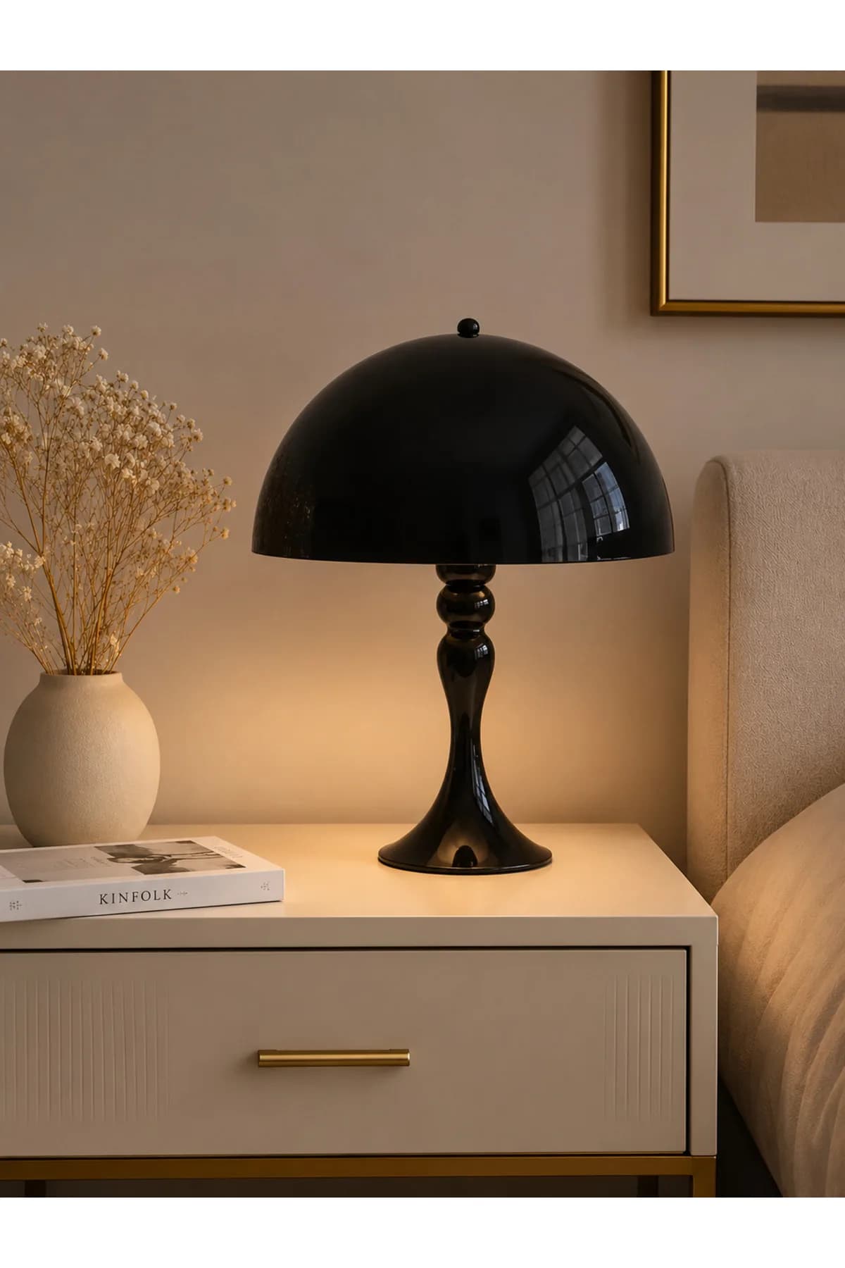 Boni Model Mantar Küreli Salon Yatak Odası Özel Proje Masa Lambası