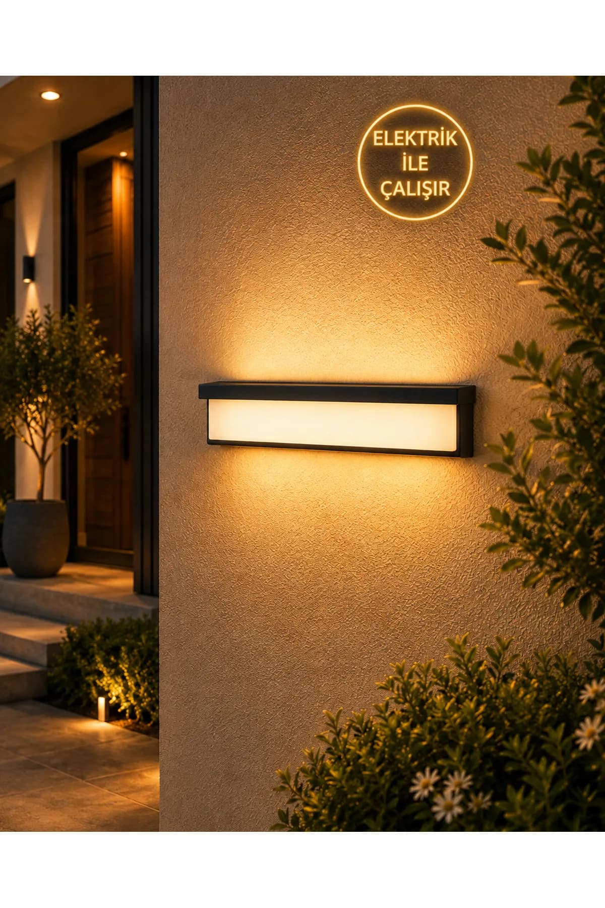 Yarasa Model Elektrikli Aplik Salon Yatak Odası Bahçe Tablo Aplik Şık