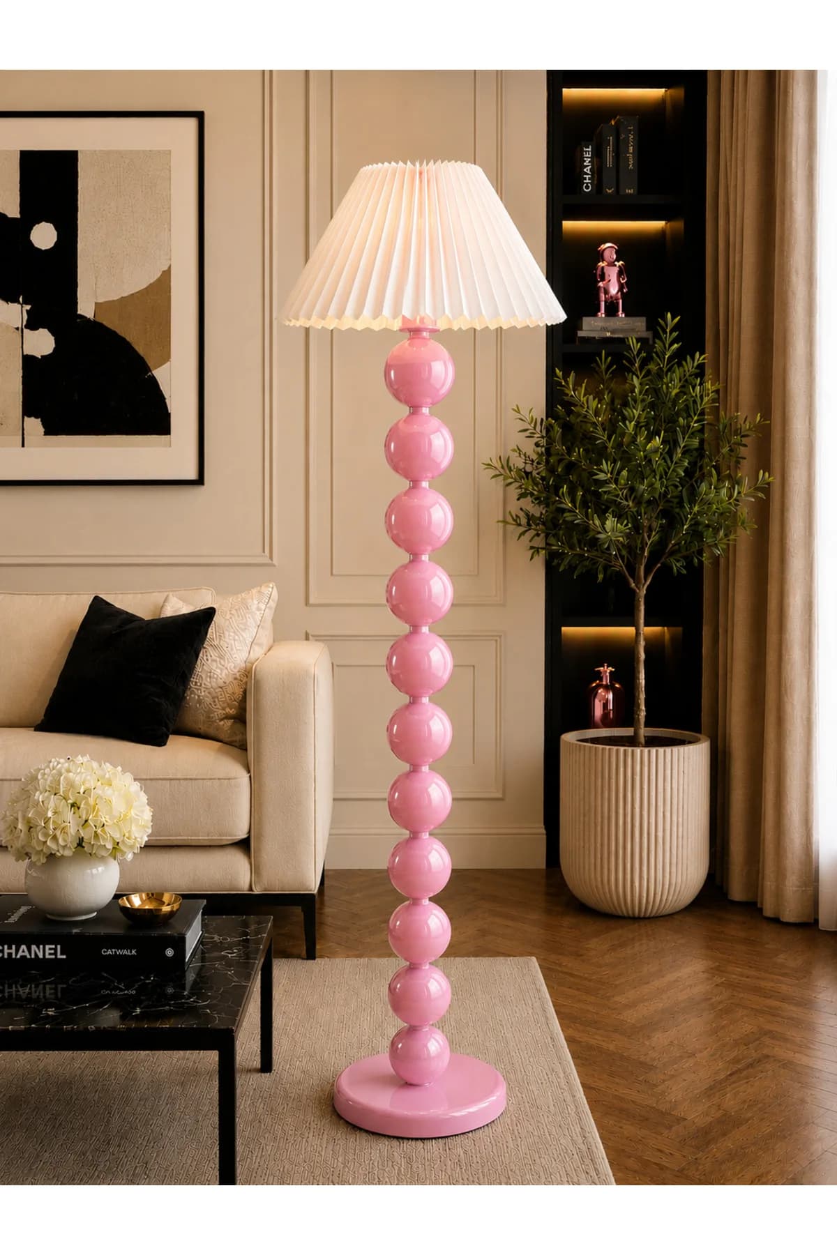 Umbrella Şapkalı Dejavu Model Salon Yatak Odası Lambader Şık Lüks Modern