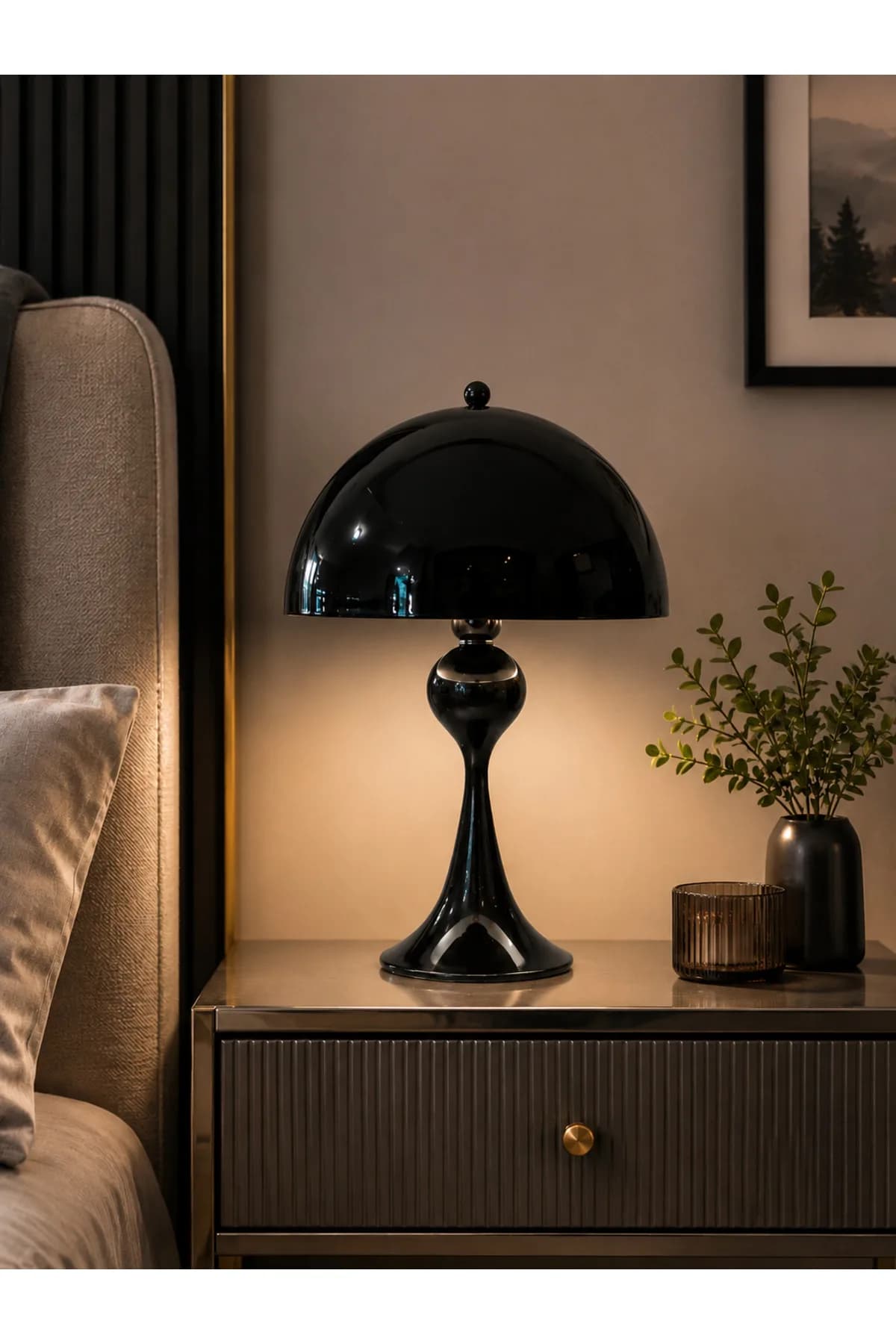 Musha Model Mantar Küreli Salon Yatak Odası Özel Proje Masa Lambası
