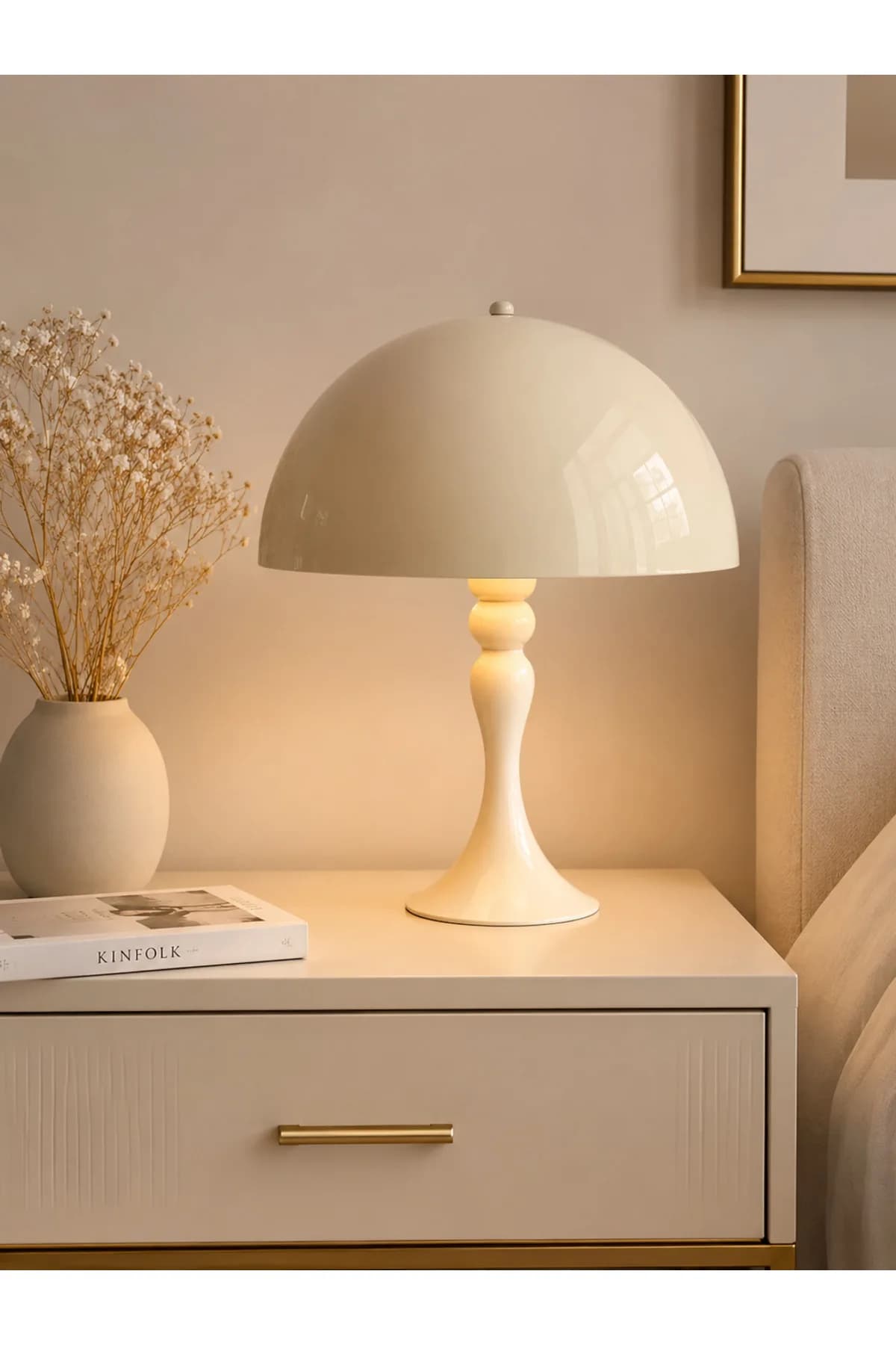 Boni Model Mantar Küreli Salon Yatak Odası Özel Proje Masa Lambası